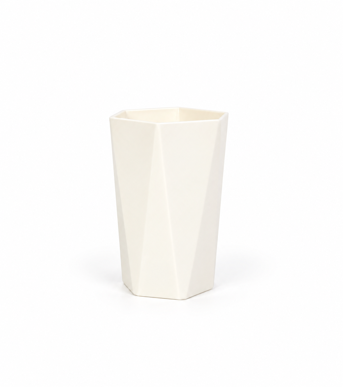 White Kenzé Rinse Cup toothbrush holder and bathroom tumbler