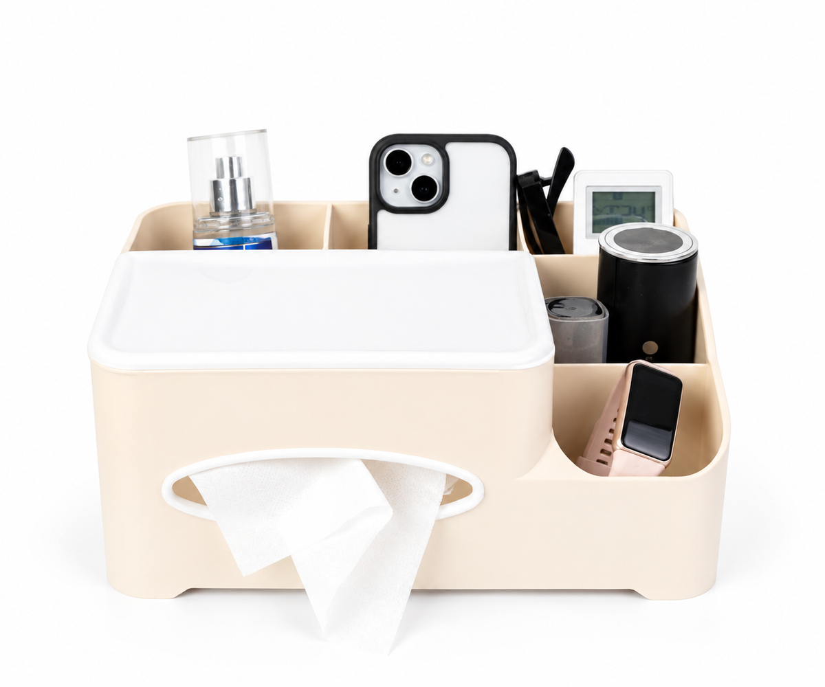 Kenzé Daily Station with tissue dispenser and open storage compartments